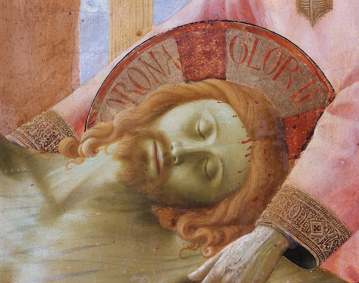 Laskeutuminen ristiltä tai Pyhän Kolminaisuuden alttaritaulu (Tempera puulla tekijältä Fra  Angelico