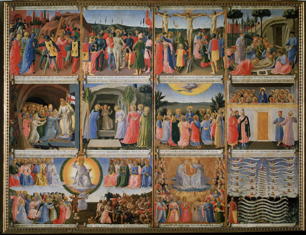 Kristuksen elämän historia - Tempera puulla tekijältä Fra  Angelico