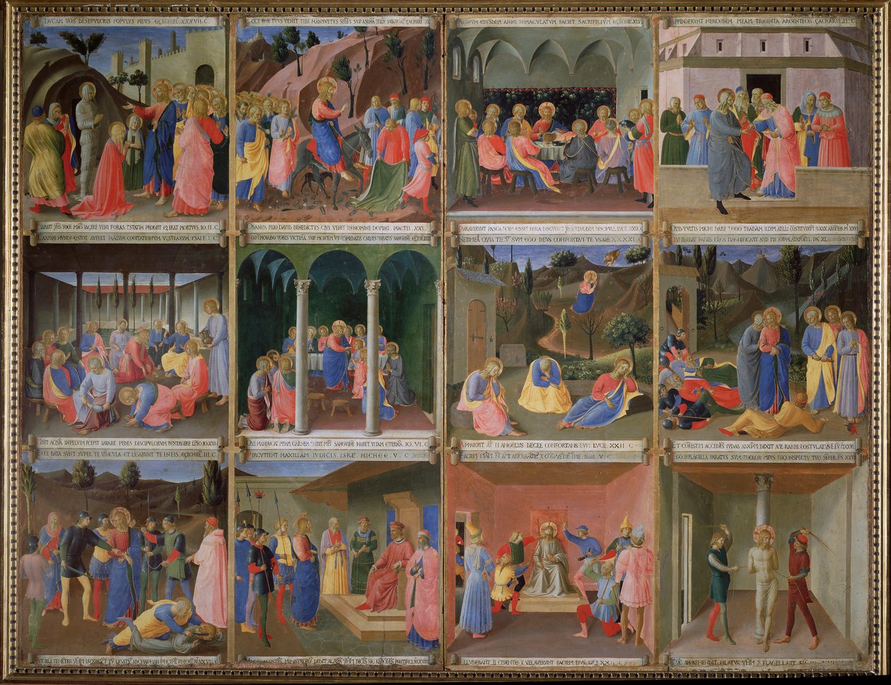 Kristuksen elämä - Tempera puulla tekijältä Fra  Angelico