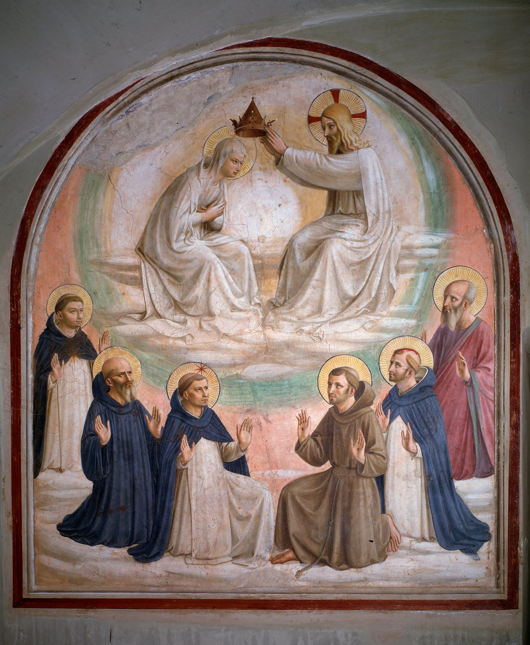 Neitsyen kruunaus (fresko tekijältä Fra  Angelico