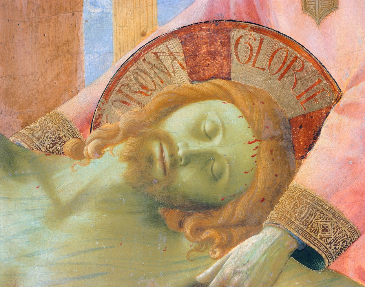 Giovanni da Fiesolen laskeuma ristiltä tai Pyhän kolminaisuuden alttaritaulu, n. 1432, Fra Angelico (1400-n. 1455), tempera puulla tekijältä Fra (c.1387 1455) Angelico