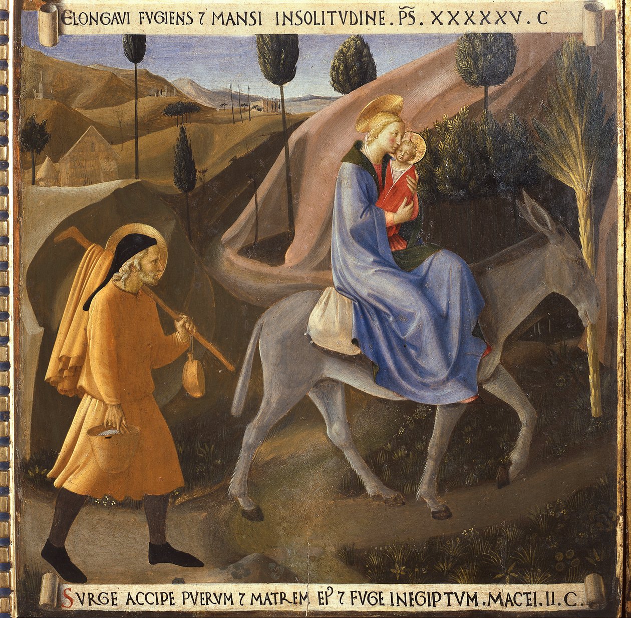 Lento Egyptiin, Kristuksen elämä, Armadio degli Argenti. (Tempera puulla tekijältä Fra  Angelico