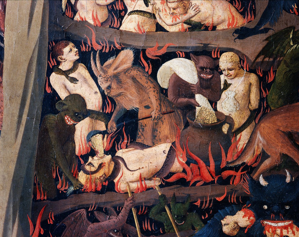 Viimeinen tuomio: Helvetti (tempera puulla tekijältä Fra  Angelico