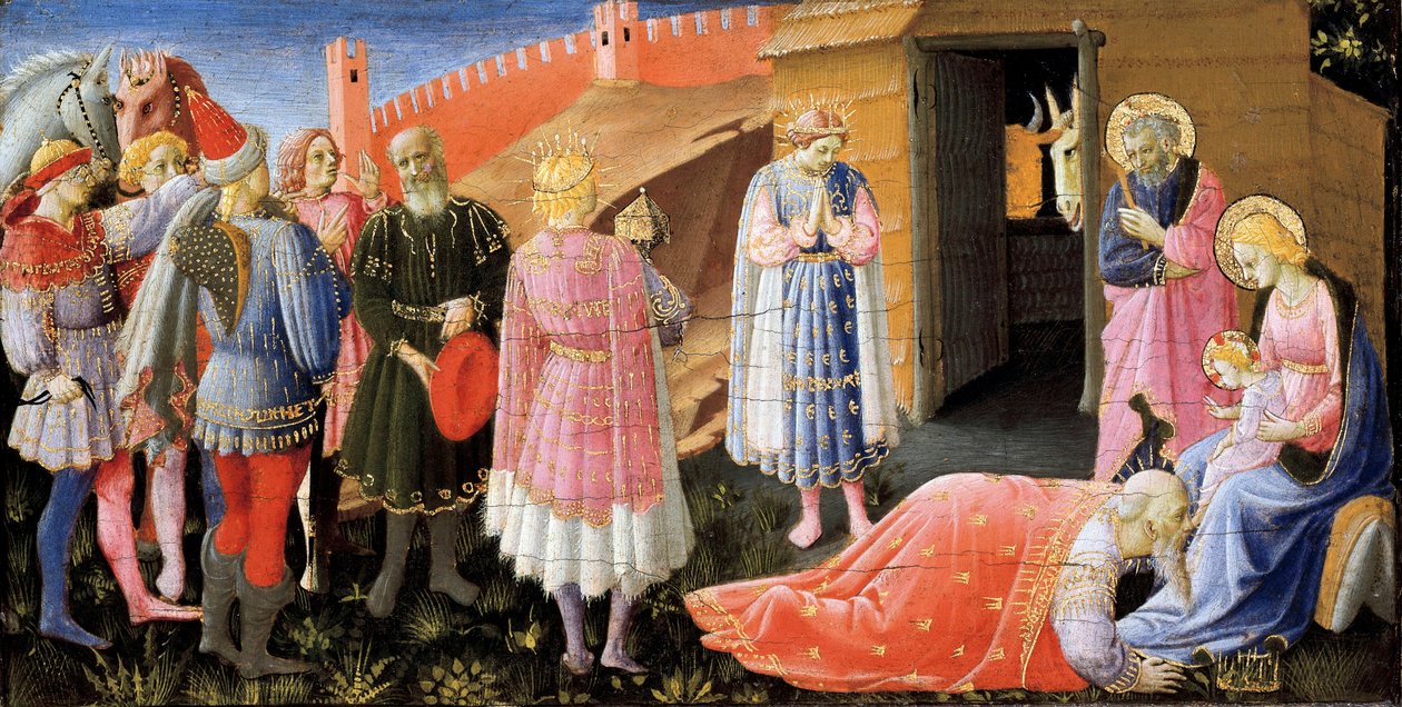 Taikaiden palvonta (alttaritaulu), Fra Angelicon maalaus, n. 1440 tekijältä Fra  Angelico