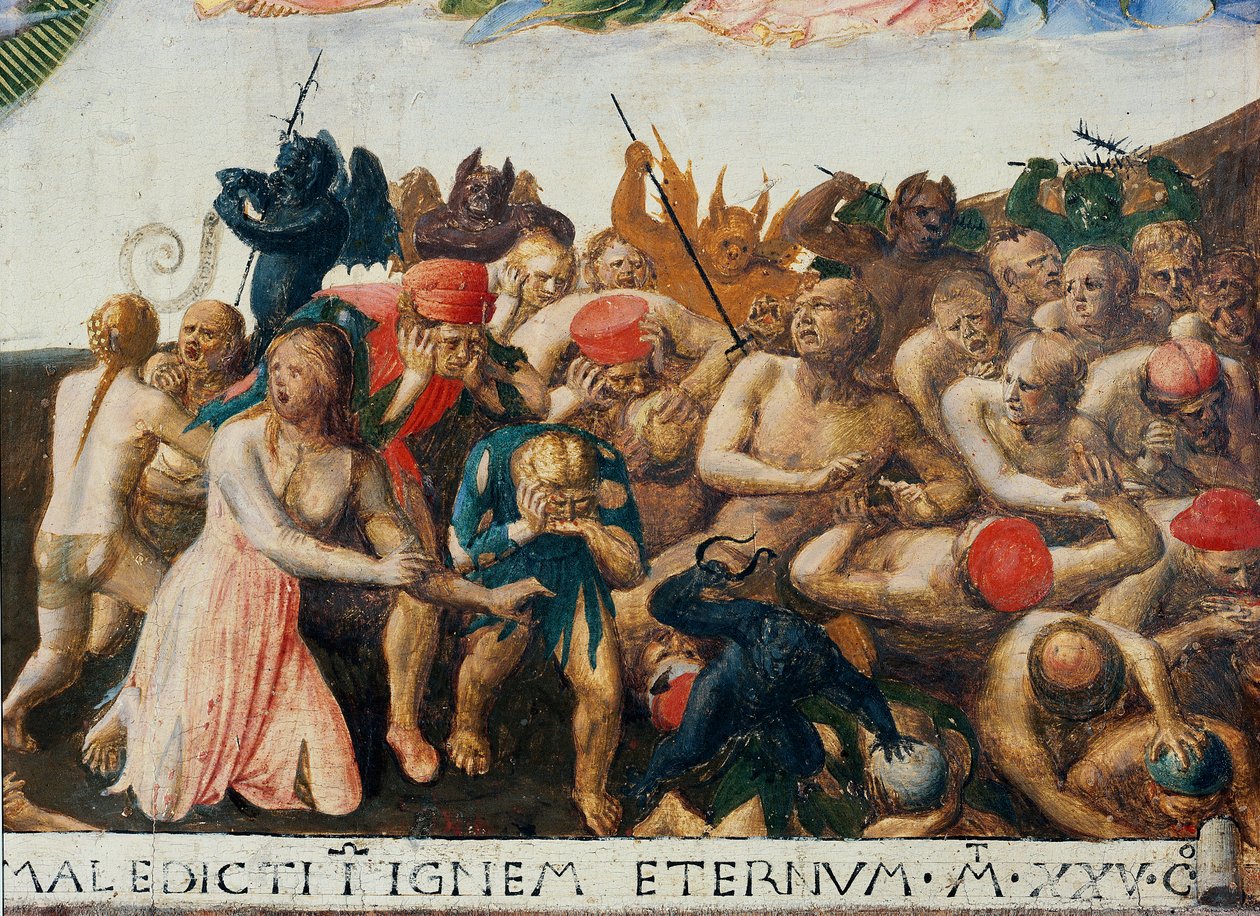 Viimeinen Tuomio. Kristuksen elämä, Armadio degli Argenti. (Tempera puulla tekijältä Fra  Angelico