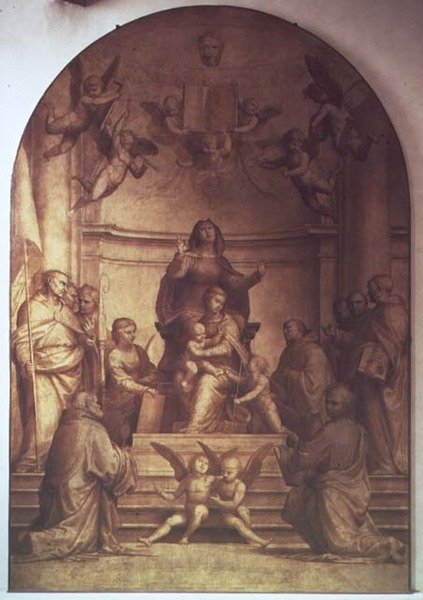 Suurneuvoston alttaritaulu, 1510 (katso myös 94717-21) tekijältä Fra 1472 1517 Bartolommeo
