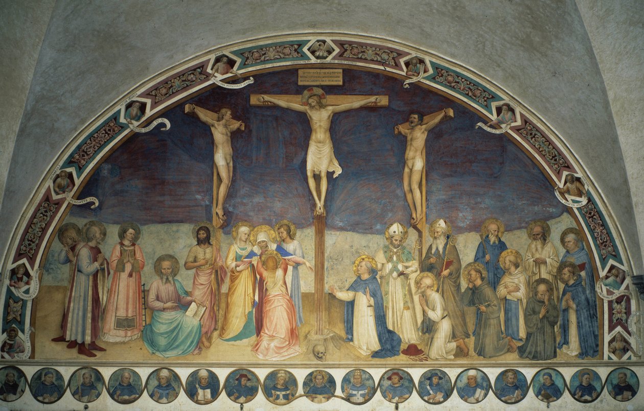 Kristuksen ristiinnaulitseminen, 1442 tekijältä Fra Angelico