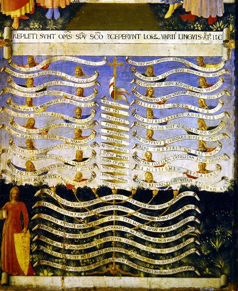 Lex Amoris (tempera paneelille) tekijältä Fra Angelico