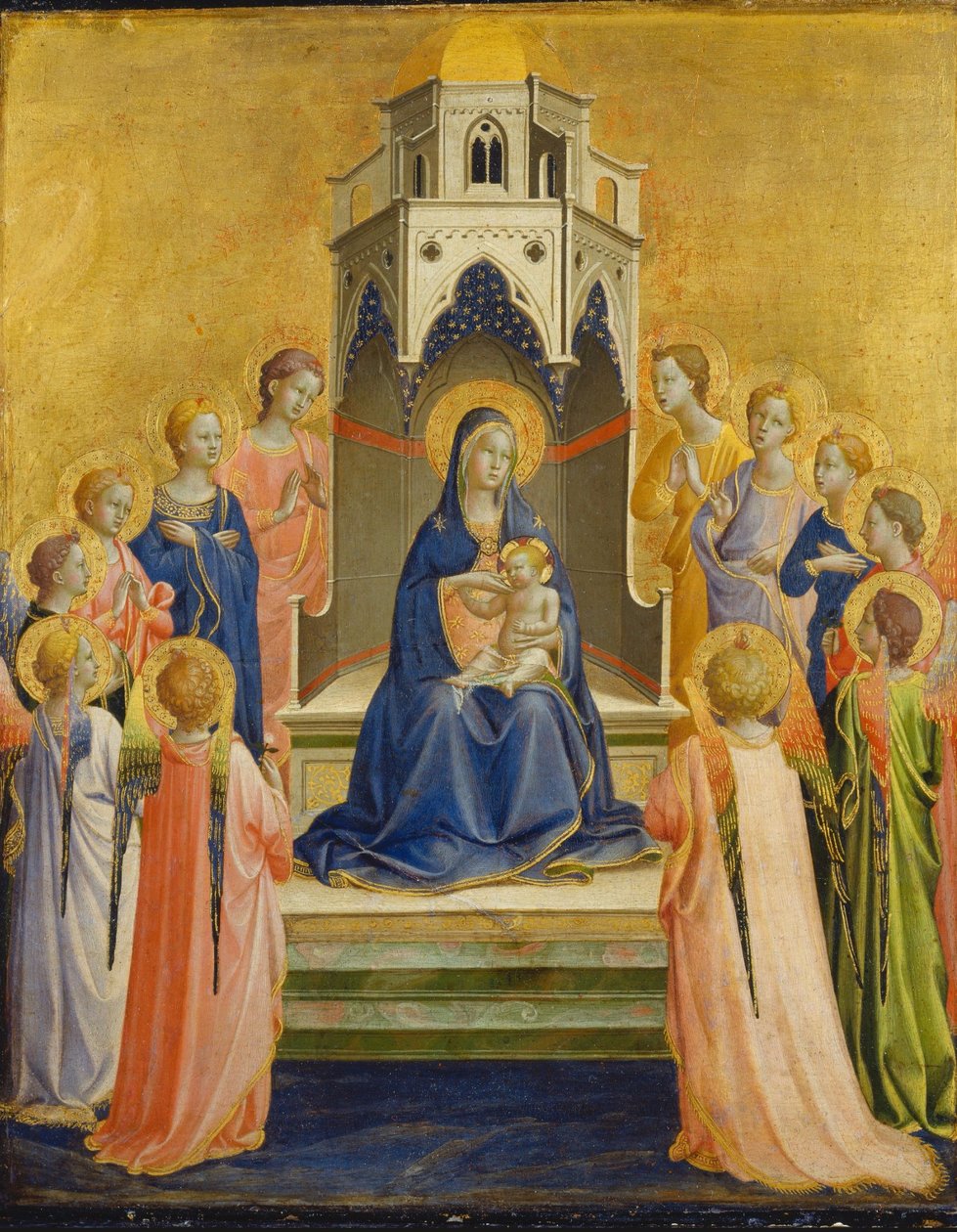 Madonna ja lapsi kruunattuna ja kaksitoista enkeliä tekijältä Fra Angelico
