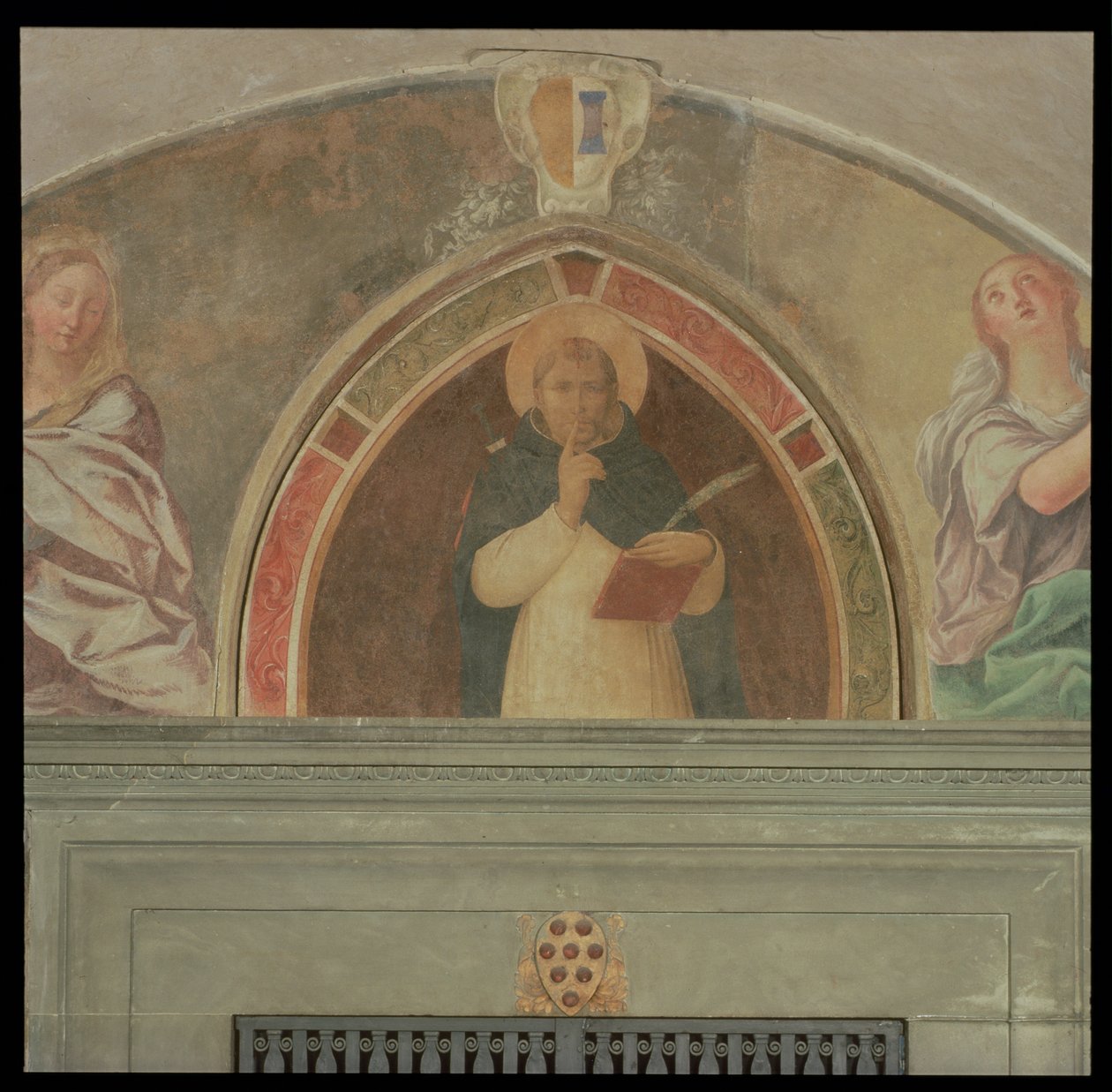 Pyhä Pietari marttyyri pyytää hiljaisuutta tekijältä Fra Angelico