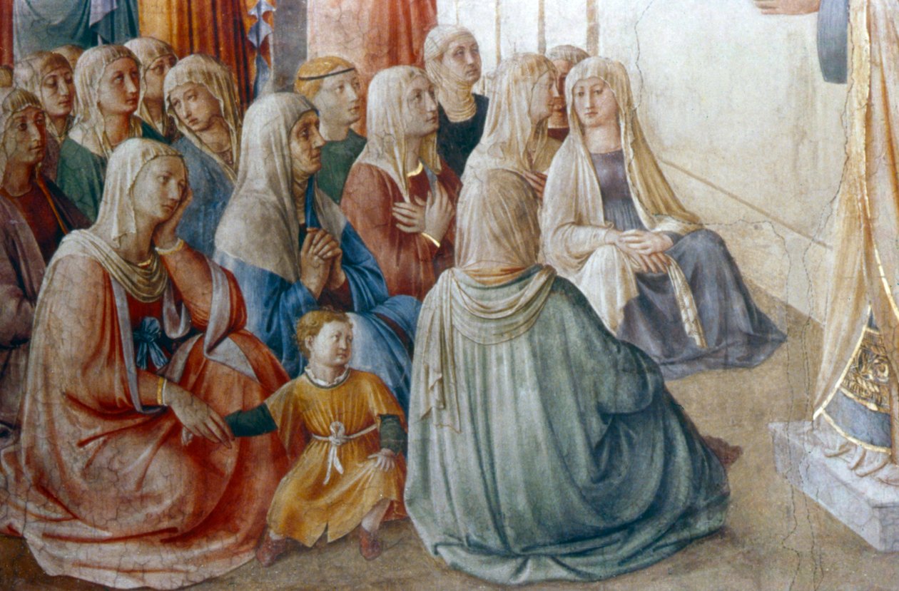 Pyhä Stefanus Saarnaamisen yksityiskohta, 1400-luvun puoliväli tekijältä Fra Angelico