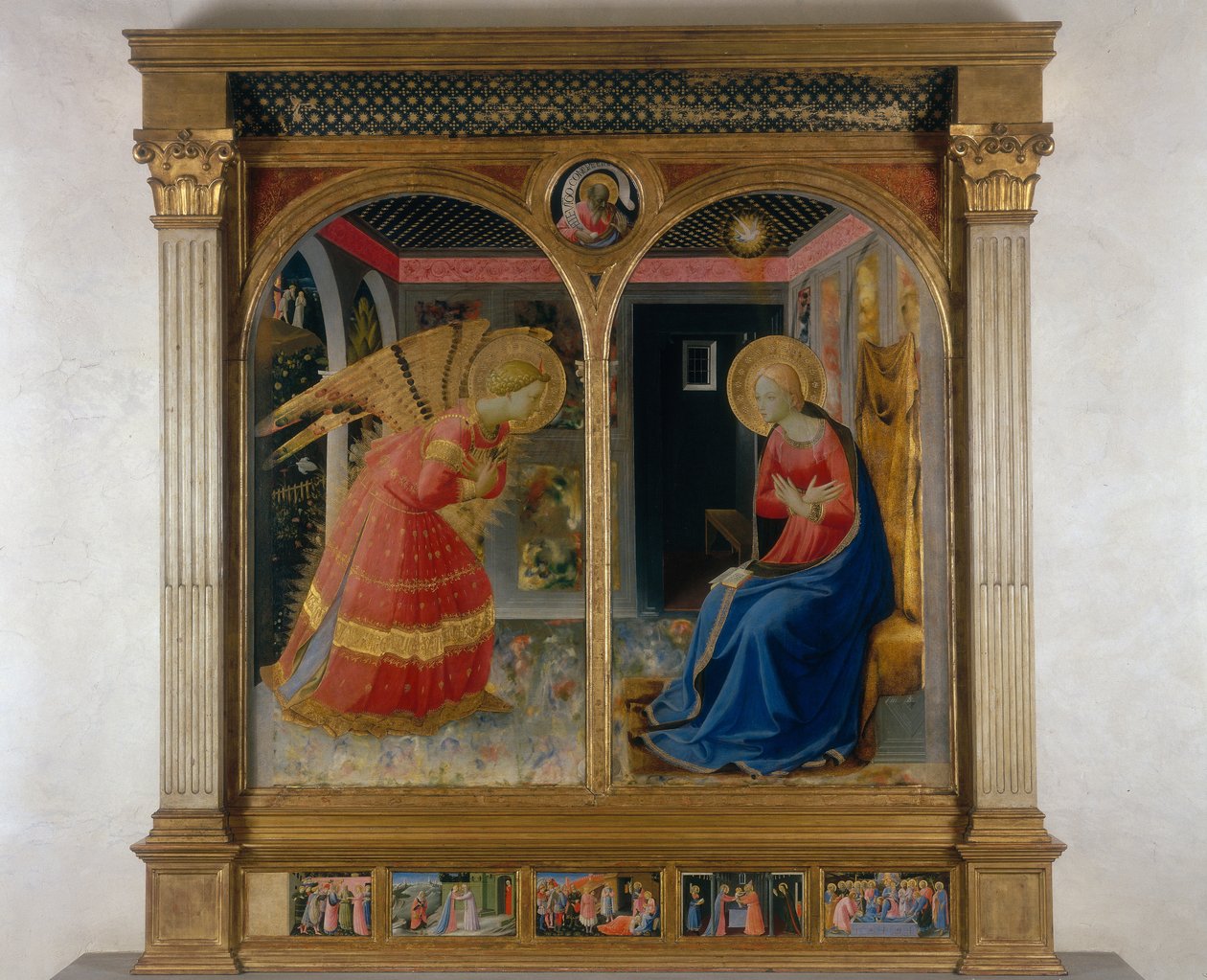 The Annunciation, n. 1432 (tempera paneelissa) tekijältä Fra Angelico