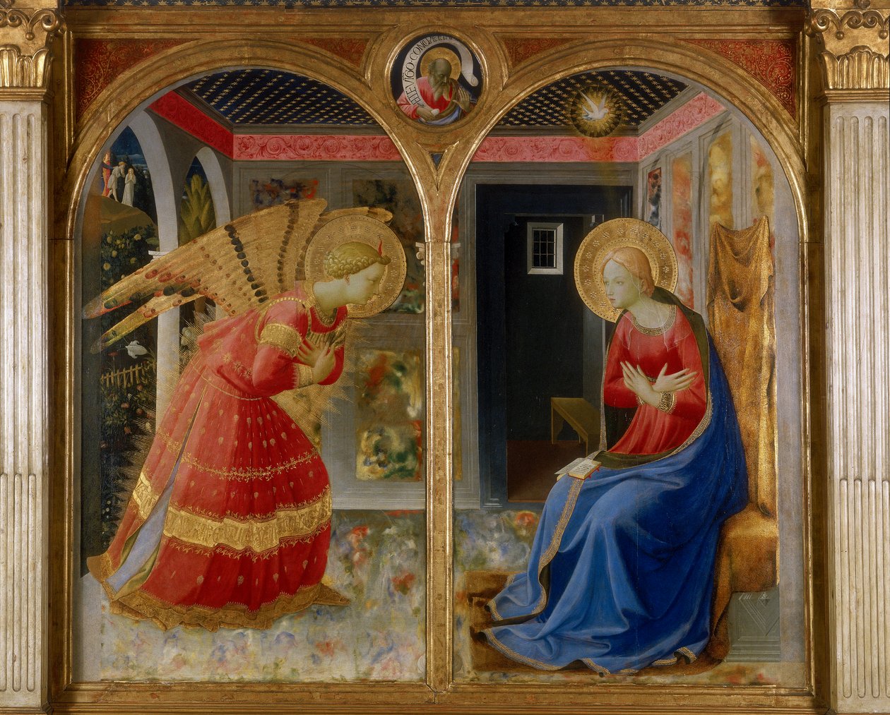 The Annunciation, n. 1432 (tempera paneelissa) tekijältä Fra Angelico