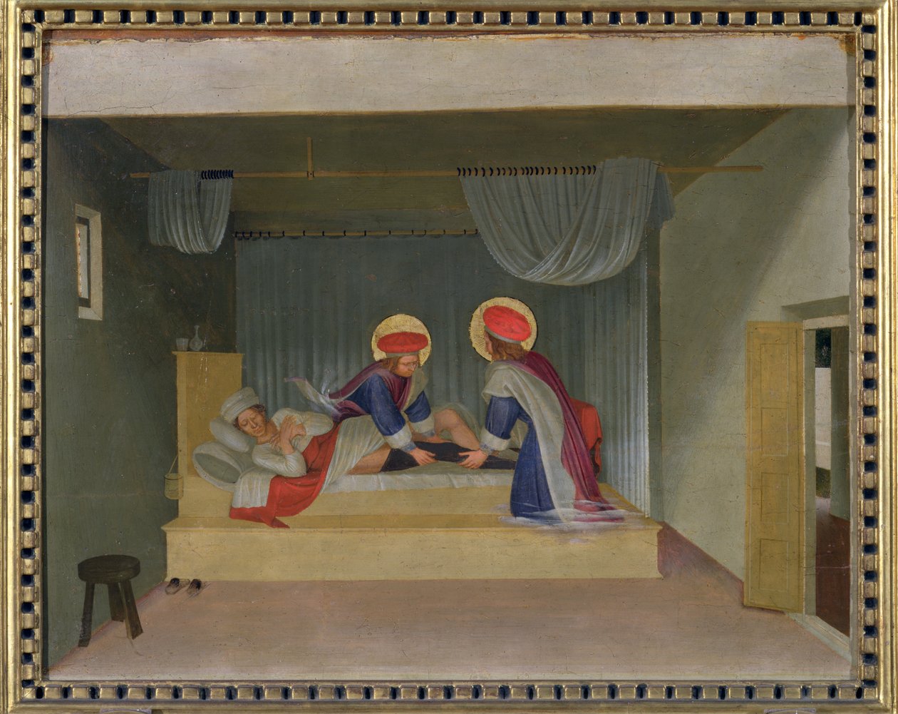 Diakoni Justinianuksen ihme, San Marcon alttaritaulun predella, 1440 (tempera paneelissa) tekijältä Fra Angelico