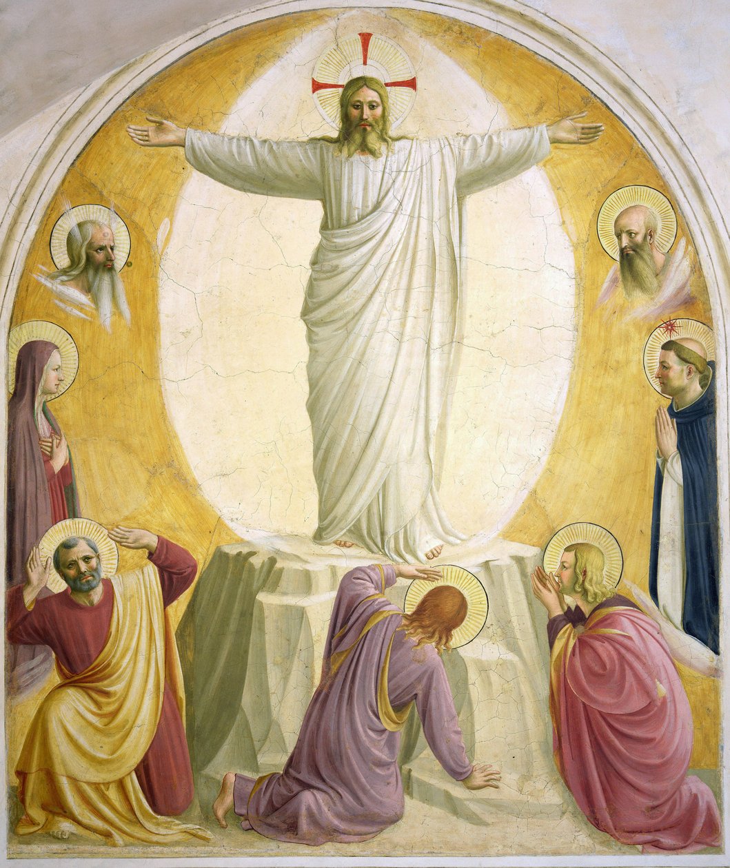 Jeesuksen kirkastaminen - Angelico, Fra Giovanni, Fiesolesta tekijältä Fra Angelico