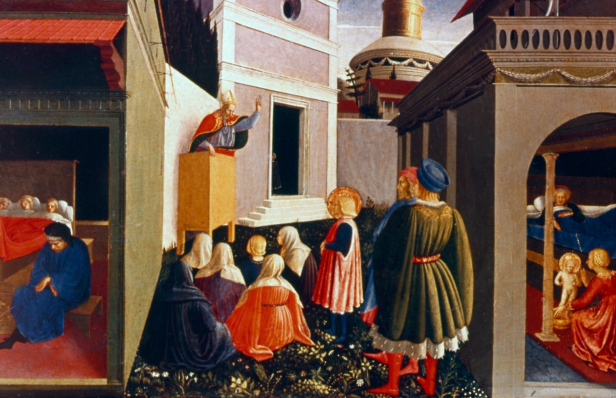 Pyhän Nikolauksen kutsumus, 1437 tekijältä Fra Angelico