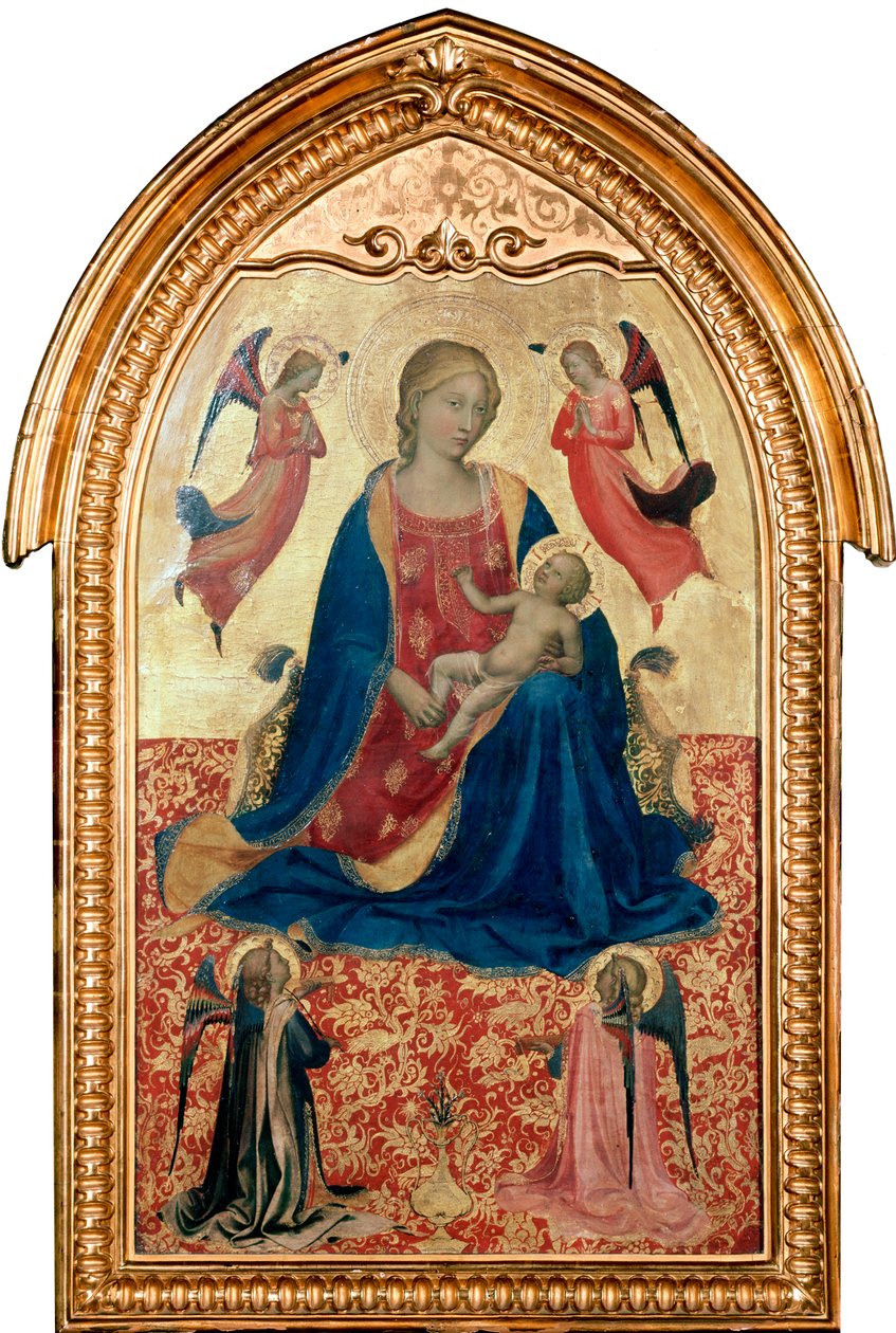 Neitsyt ja lapsi enkelien kanssa, c1425 tekijältä Fra Angelico