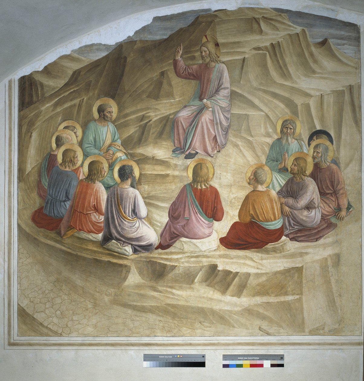 saarna vuorella: Kristus puhuu apostoleille 1438 tekijältä Fra Angelico