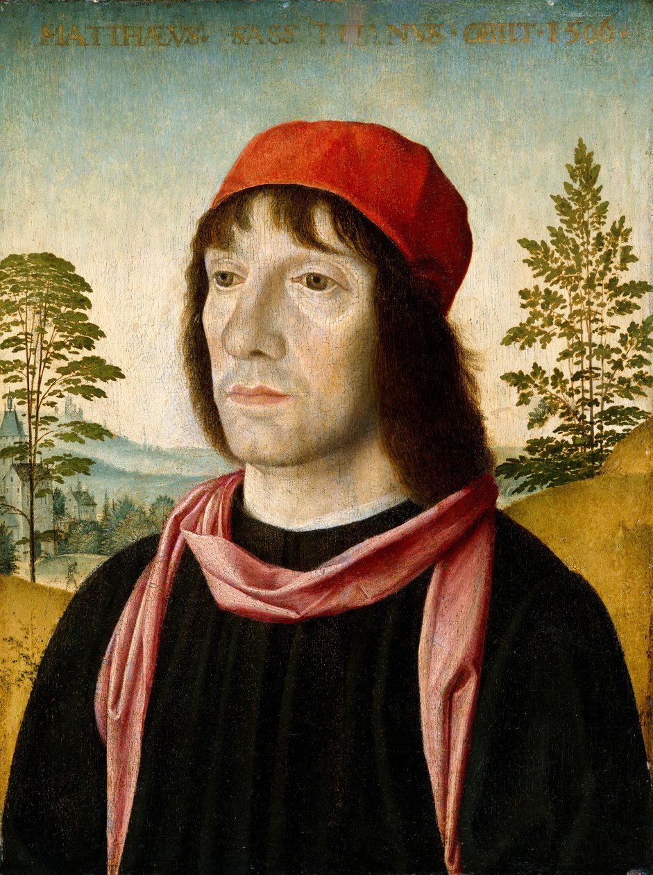 Miehen muotokuva, vähän vuoden 1497 jälkeen. tekijältä Fra Bartolomeo