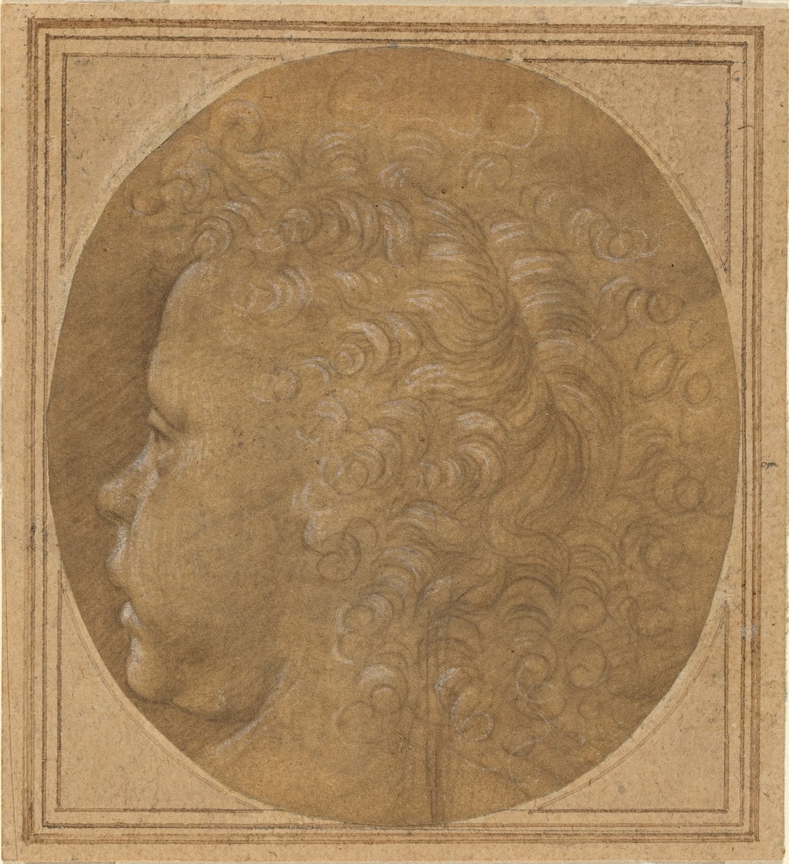 Lapsen pää [recto] tekijältä Fra Bartolommeo