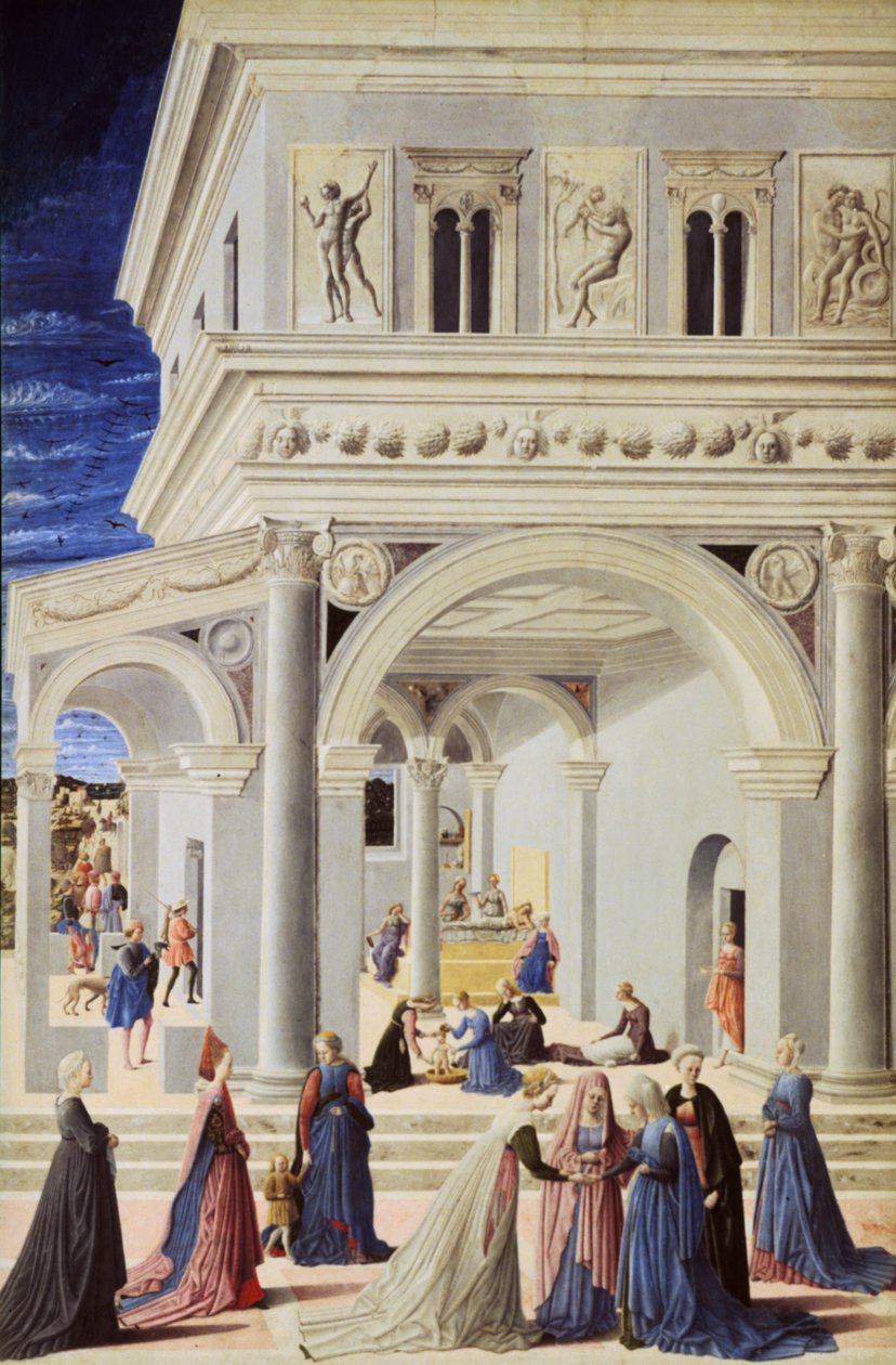 Neitsyen syntymä, 1467 tekijältä Fra Carnevale