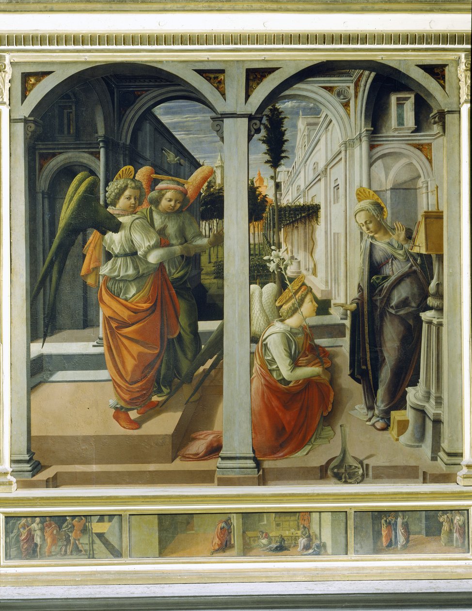 Marian ilmestys, n.1445 (paneeli) tekijältä Fra Filippo Lippi