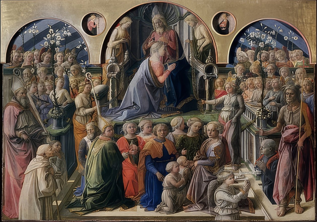 Neitsyen kruunaus. 1441 tekijältä Fra Filippo Lippi