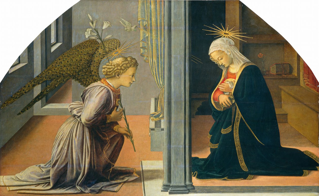 Marian ilmestys tekijältä Fra Filippo Lippi