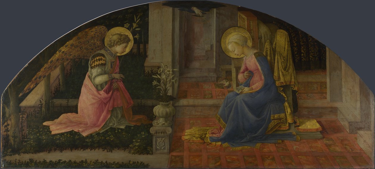 Annunciation Medici -paneeli, c. 1450 tekijältä Fra Filippo Lippi