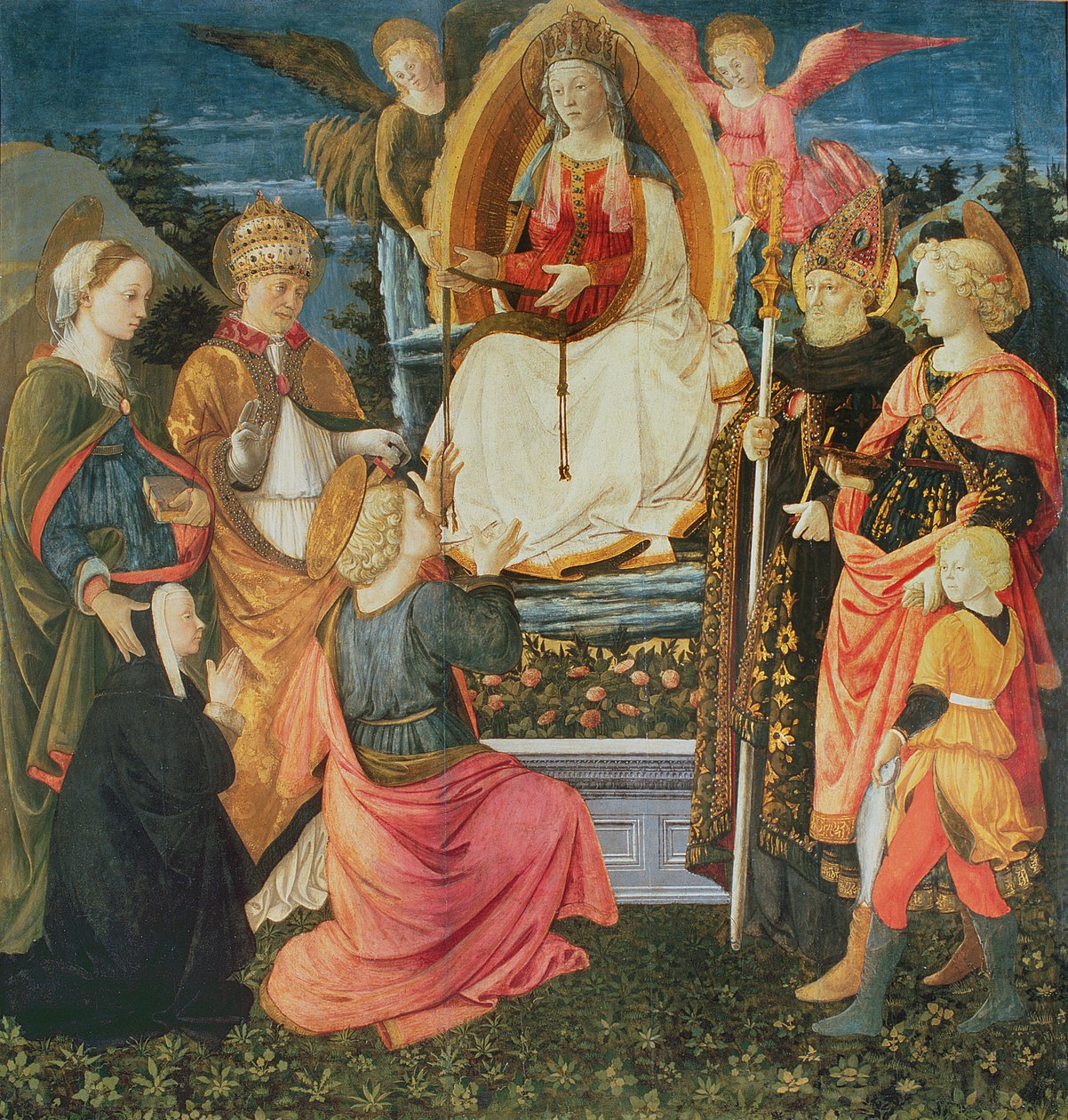 Pyhän vyön Madonna, 1456 tekijältä Fra Filippo Lippi