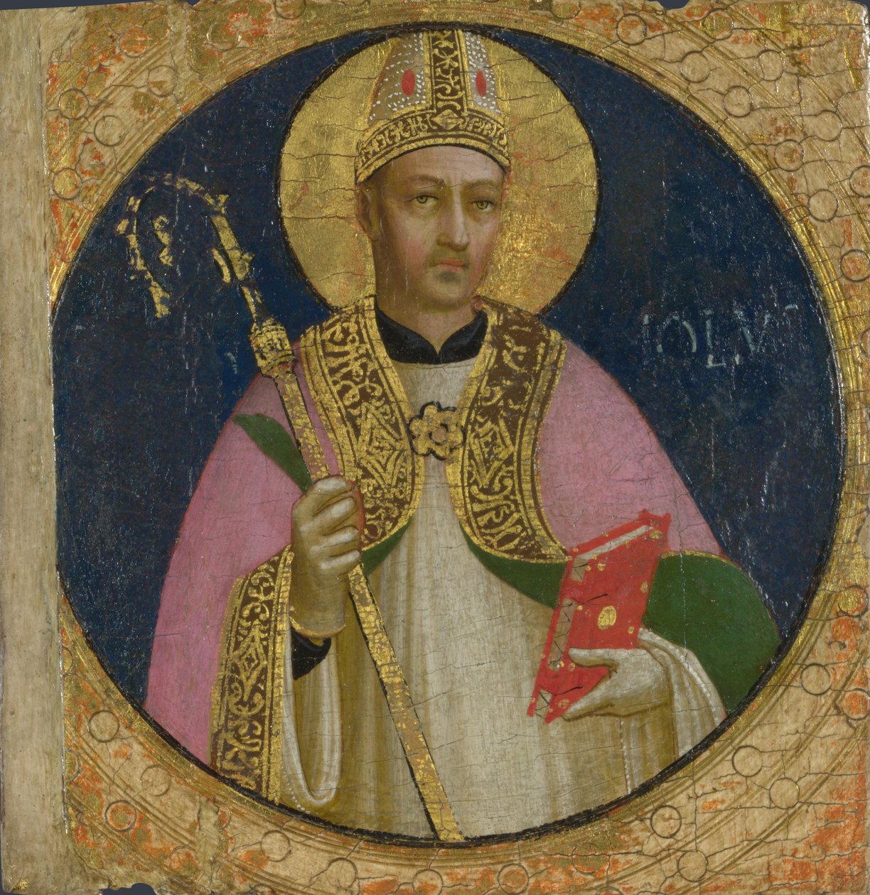 Pyhä Romulus -paneeli Fiesole San Domenico -alttaritaulusta, n. 1423-1424 tekijältä Fra Giovanni Angelico da Fiesole