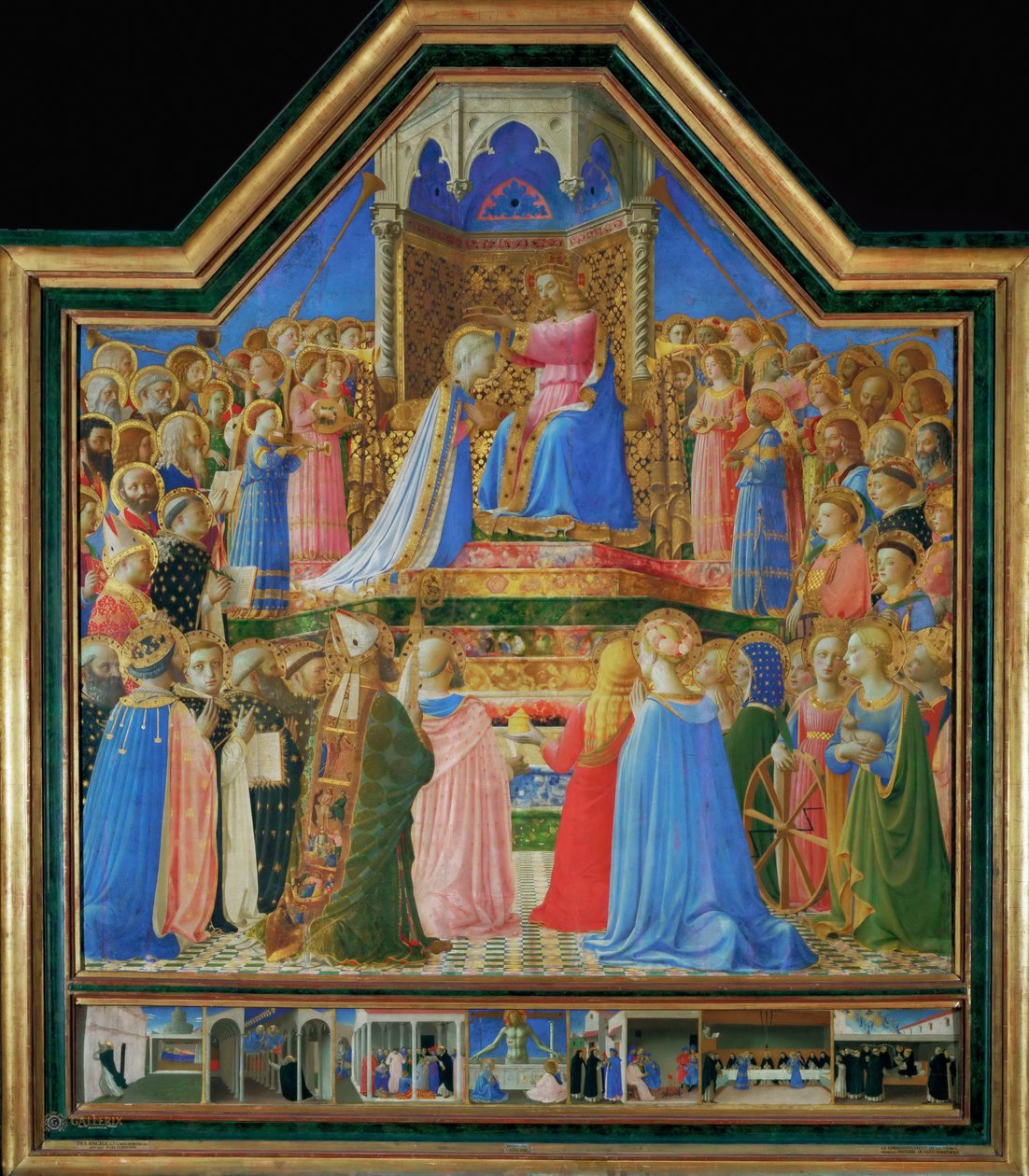 Neitsyen kruunaus, noin 1430 tekijältä Fra Giovanni Angelico da Fiesole