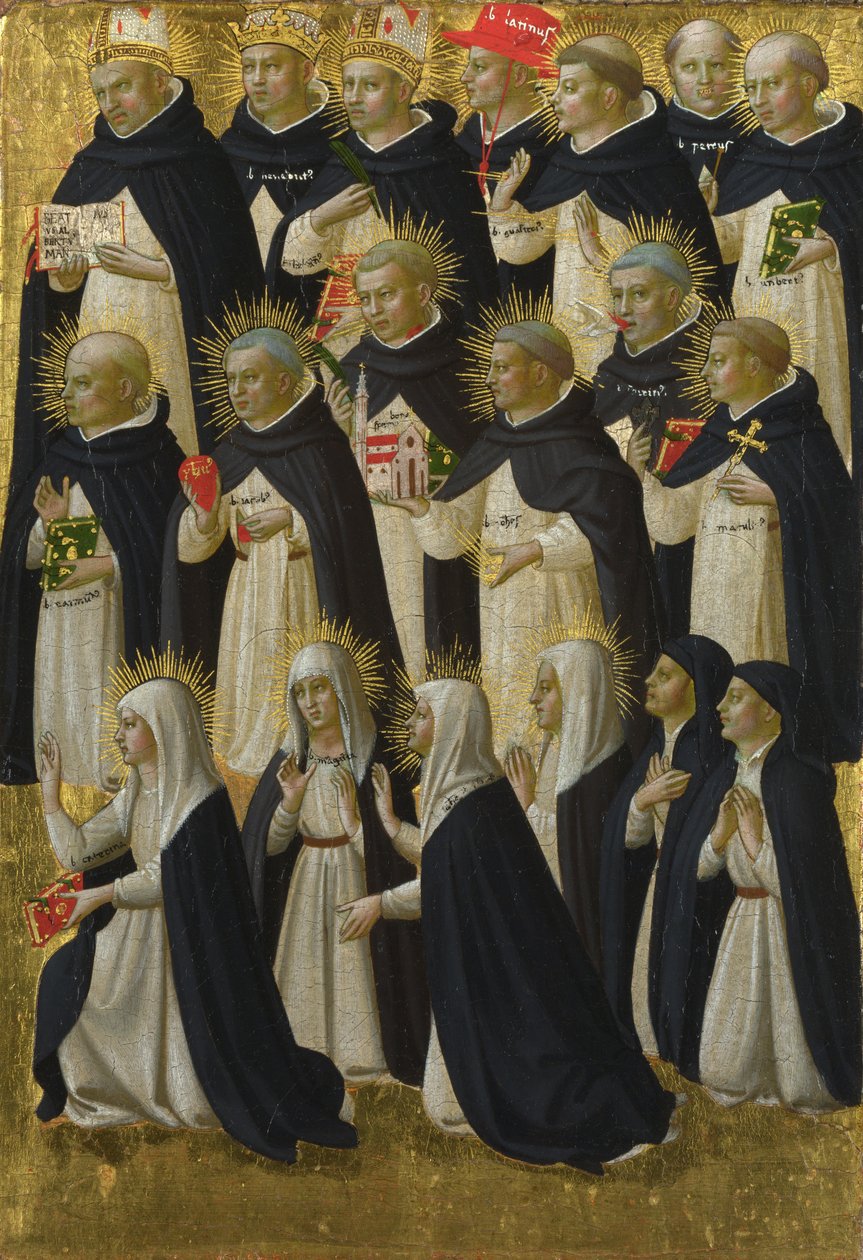 Dominikaaninen siunattu paneeli Fiesole San Domenicon alttaritaulusta, n. 1423-1424 tekijältä Fra Giovanni Angelico da Fiesole