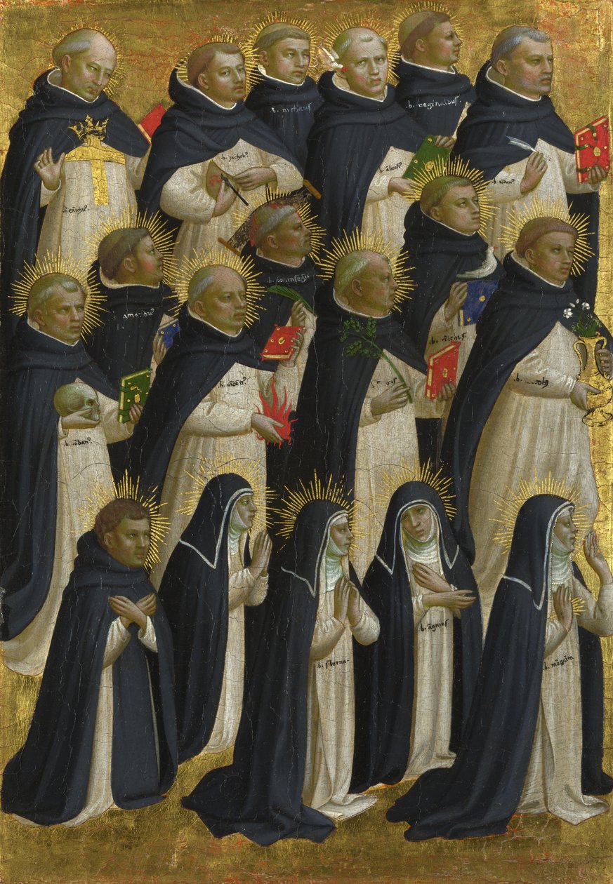 Dominikaaninen siunattu paneeli Fiesole San Domenicon alttaritaulusta, n. 1423-1424 tekijältä Fra Giovanni Angelico da Fiesole