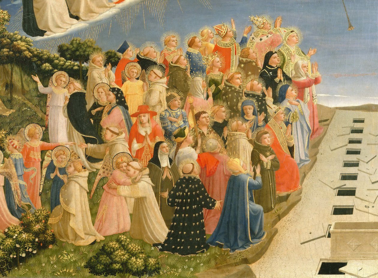 aViimeisen tuomion yksityiskohta, noin 1432. tekijältä Fra Giovanni Angelico da Fiesole