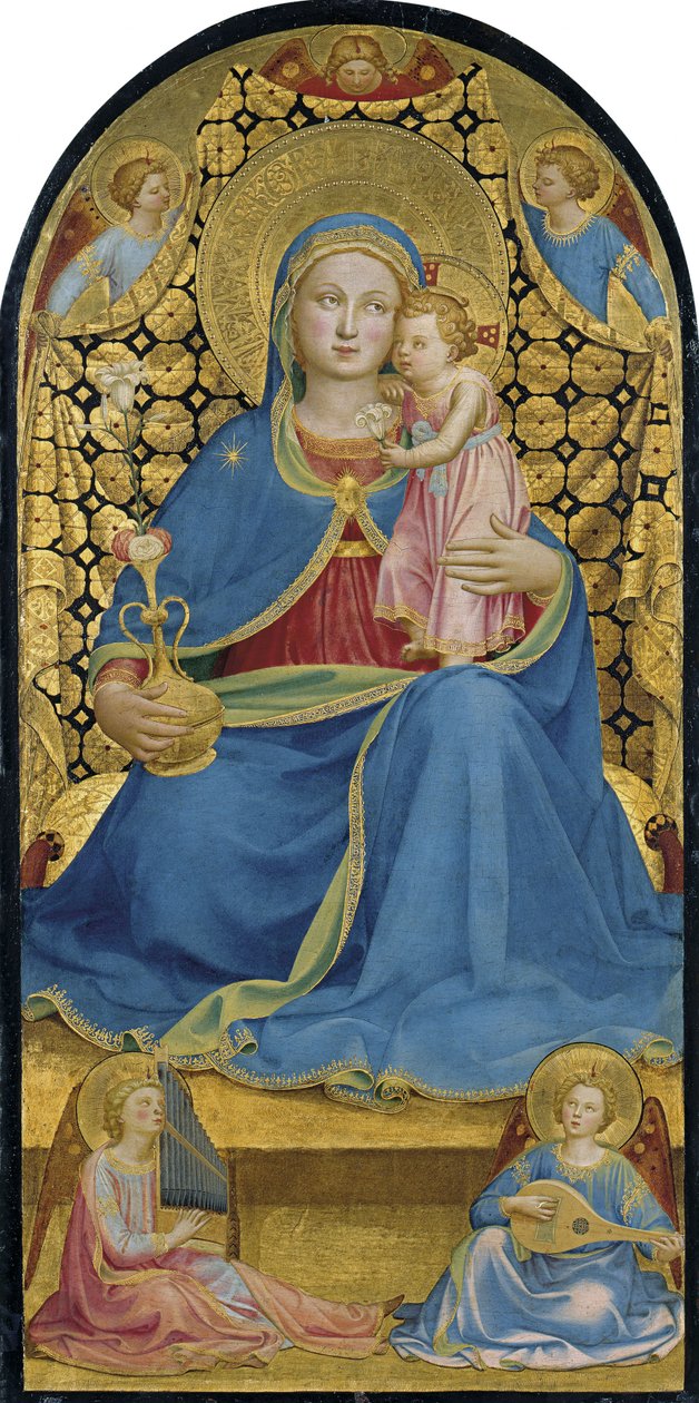 Nöyryyden neitsyt Madonna dell Umilitá, n. 1433-1434 tekijältä Fra Giovanni Angelico da Fiesole