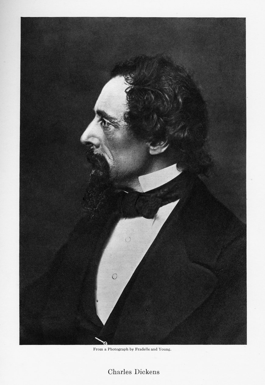 Charles Dickens, englantilainen kirjailija, 1860-luku. tekijältä Fradelle and Young