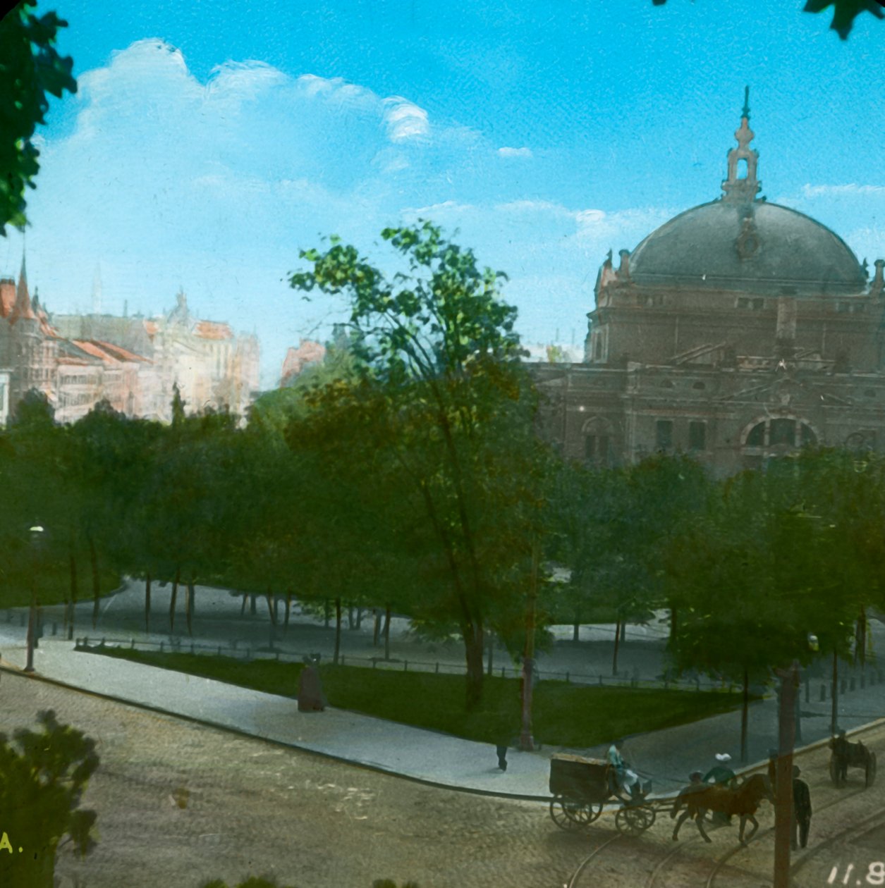Kansallisteatteri, Christiania, Oslo, Norja, 1800-luvun loppu - 1900-luvun alku. tekijältä Fradelle and Young