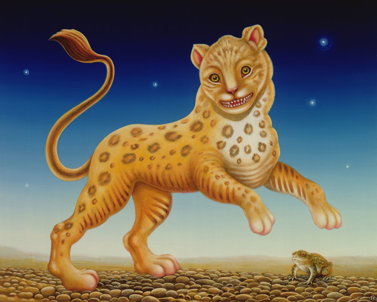 Panther, 2004 (öljy ja tempera paneelissa) tekijältä Frances Broomfield