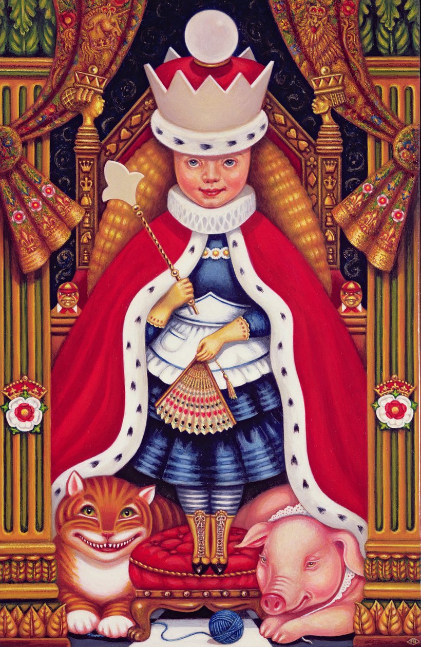 Queen Alice, 2008 (öljy ja tempera paneelissa) tekijältä Frances Broomfield