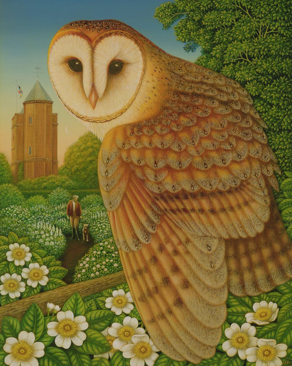 The White Garden, 1997 (öljy ja tempera paneelissa) tekijältä Frances Broomfield