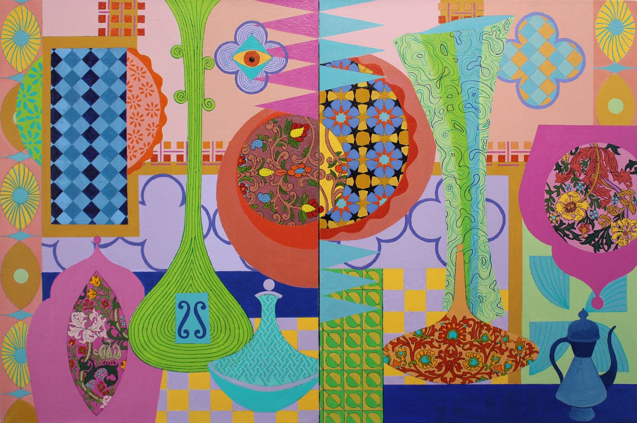 Abundance, 2023 (akryyli kankaalle) tekijältä Frances Ferdinands
