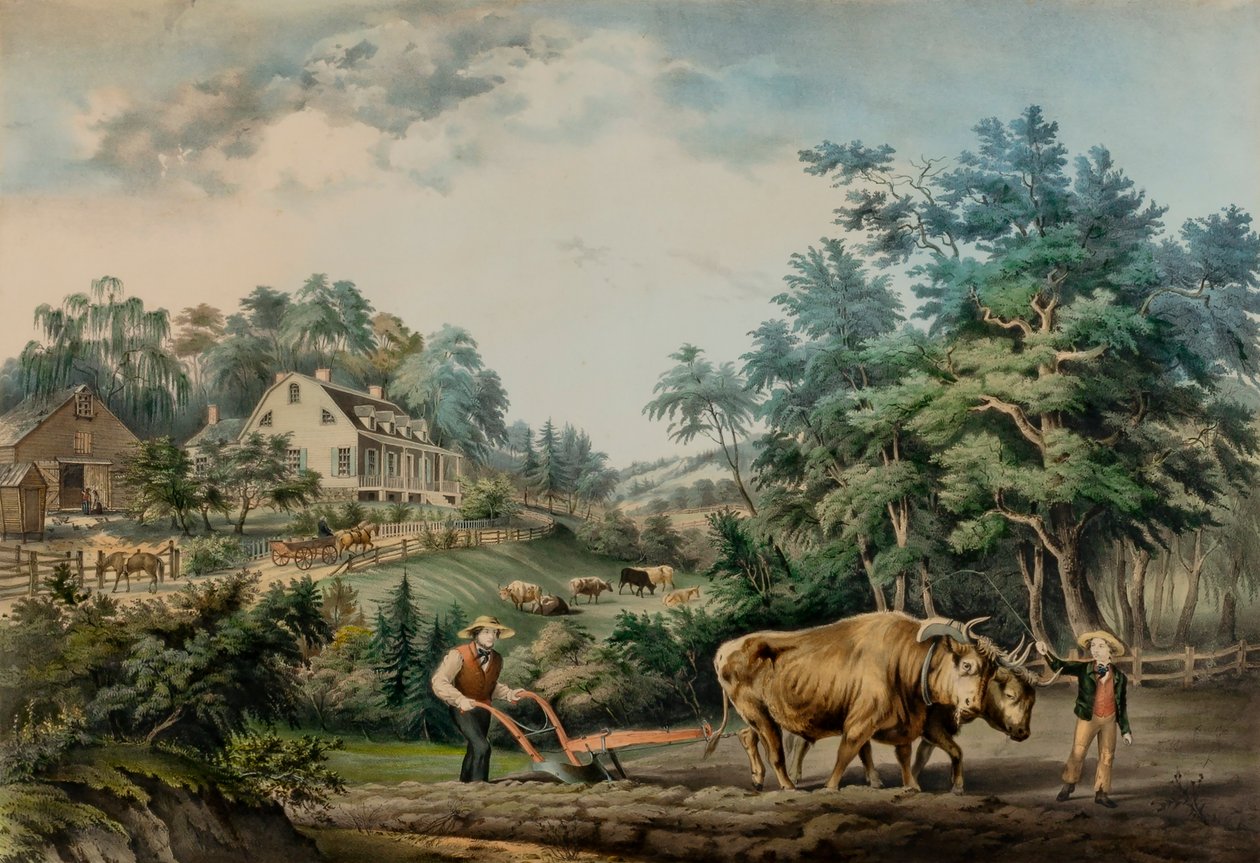 American Farm Scenes. nro 1. tekijältä Frances Flora Bond Palmer