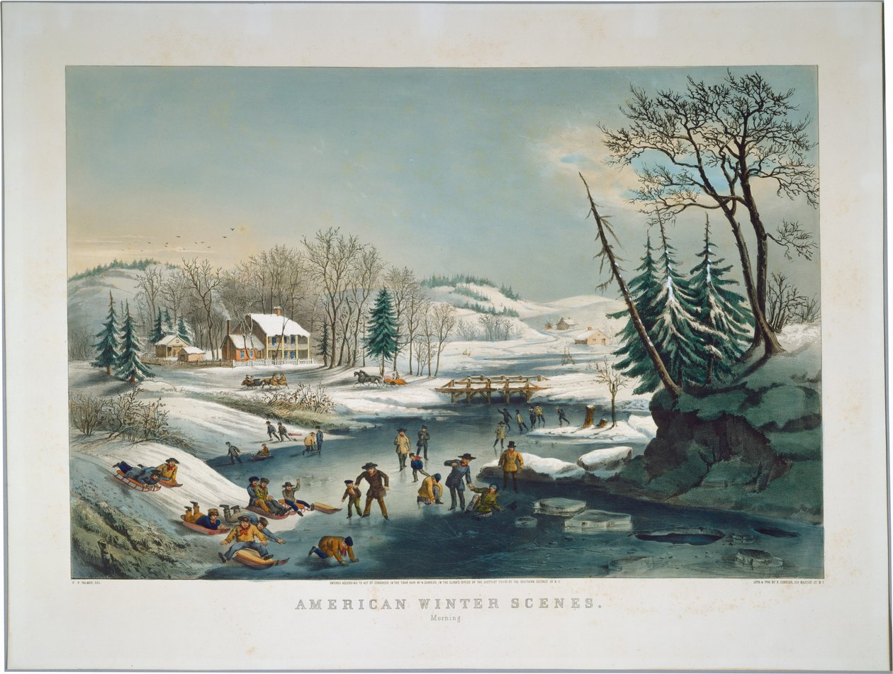 American Winter Scenes: Aamu tekijältä Frances Flora Bond Palmer