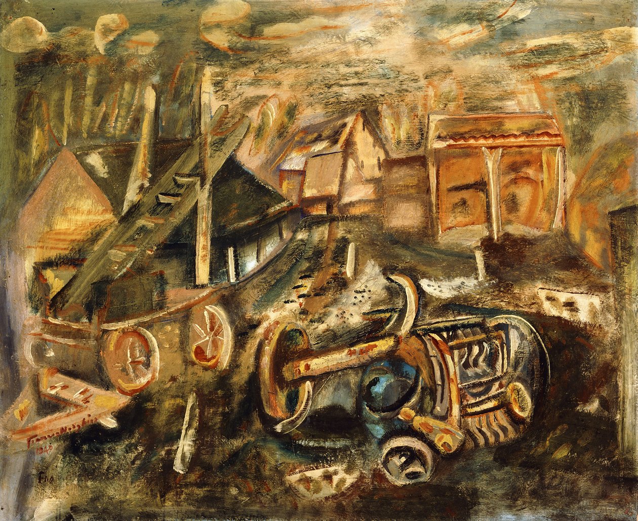 Farm Yard, Essex tekijältä Frances Hodgkins