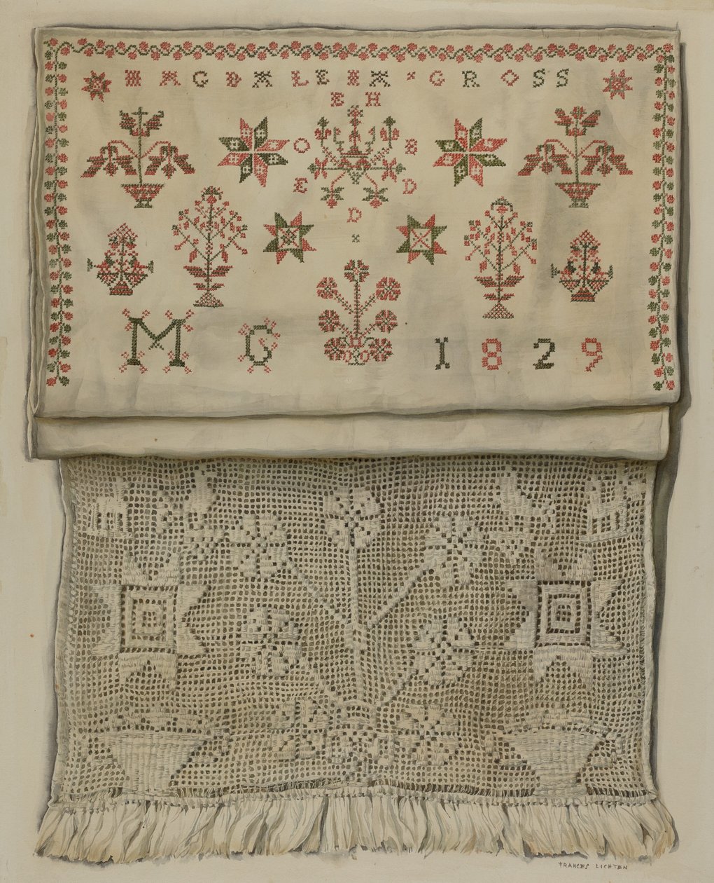 1829 Show Towel tekijältä Frances Lichten