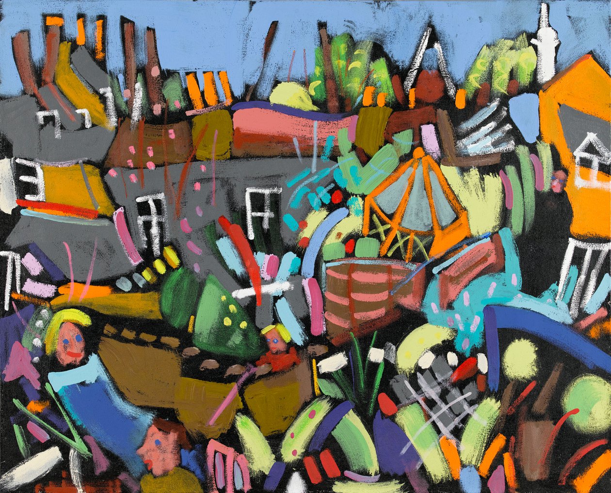 Judy au Jardin, 2010 (akryyli kankaalle) tekijältä Frances Treanor