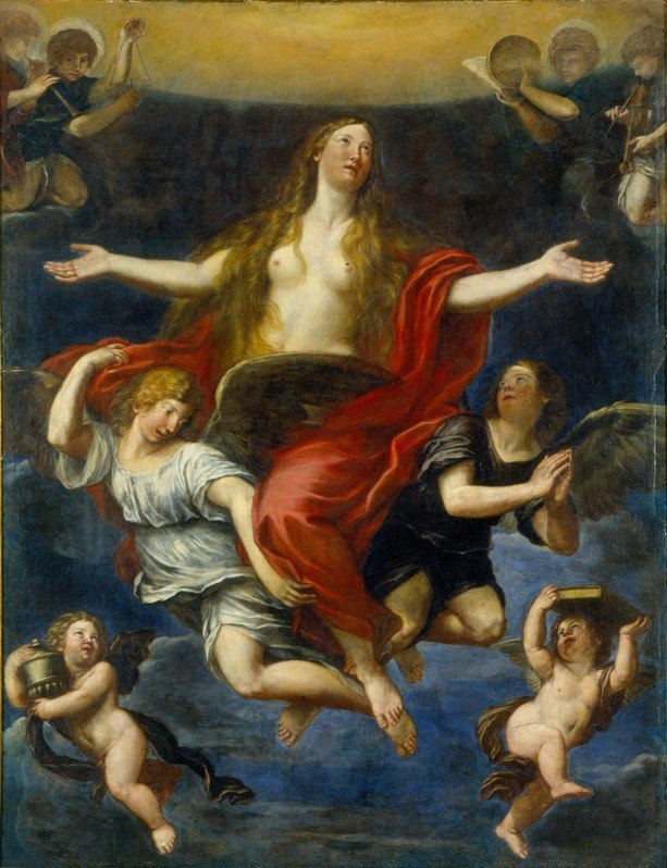Maria Magdaleenan ekstaasi tekijältä Francesco Albani