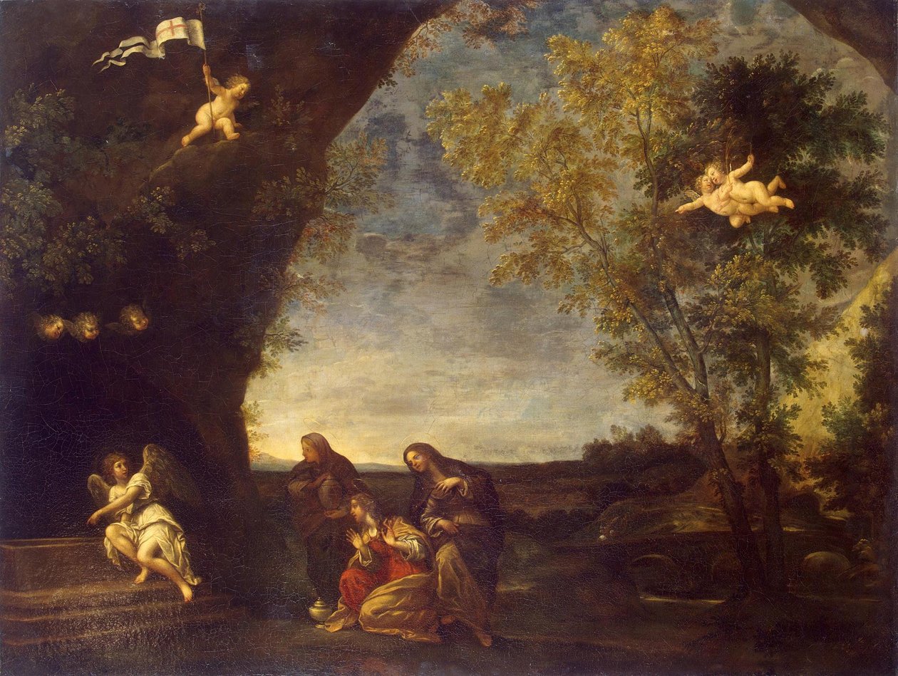Pyhät naiset Kristuksen haudalla tekijältä Francesco Albani