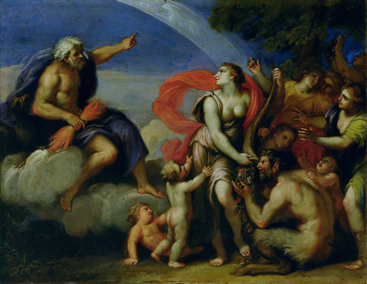 Jupiter ja Pandora tekijältä Francesco Albani